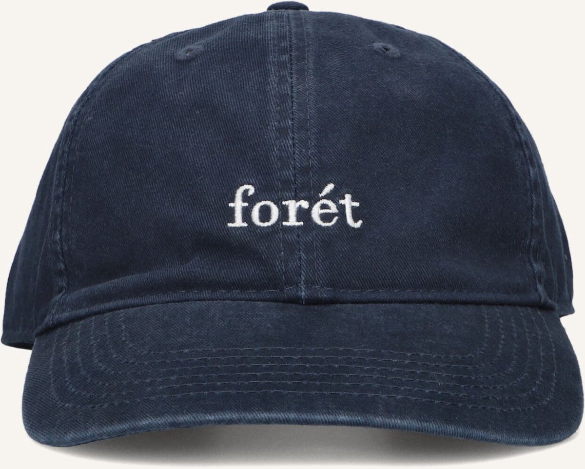Forét Hawk Washed Cap Petten Heren - Donkerblauw - Maat ONESIZE