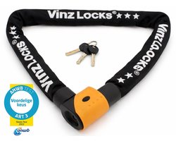 VINZ Jannu ART 3 Slot - ANWB: Goed - Scooterslot, Fietsslot 100cm - ART 3 Kettingslot Scooter, Fiets & Fatbike