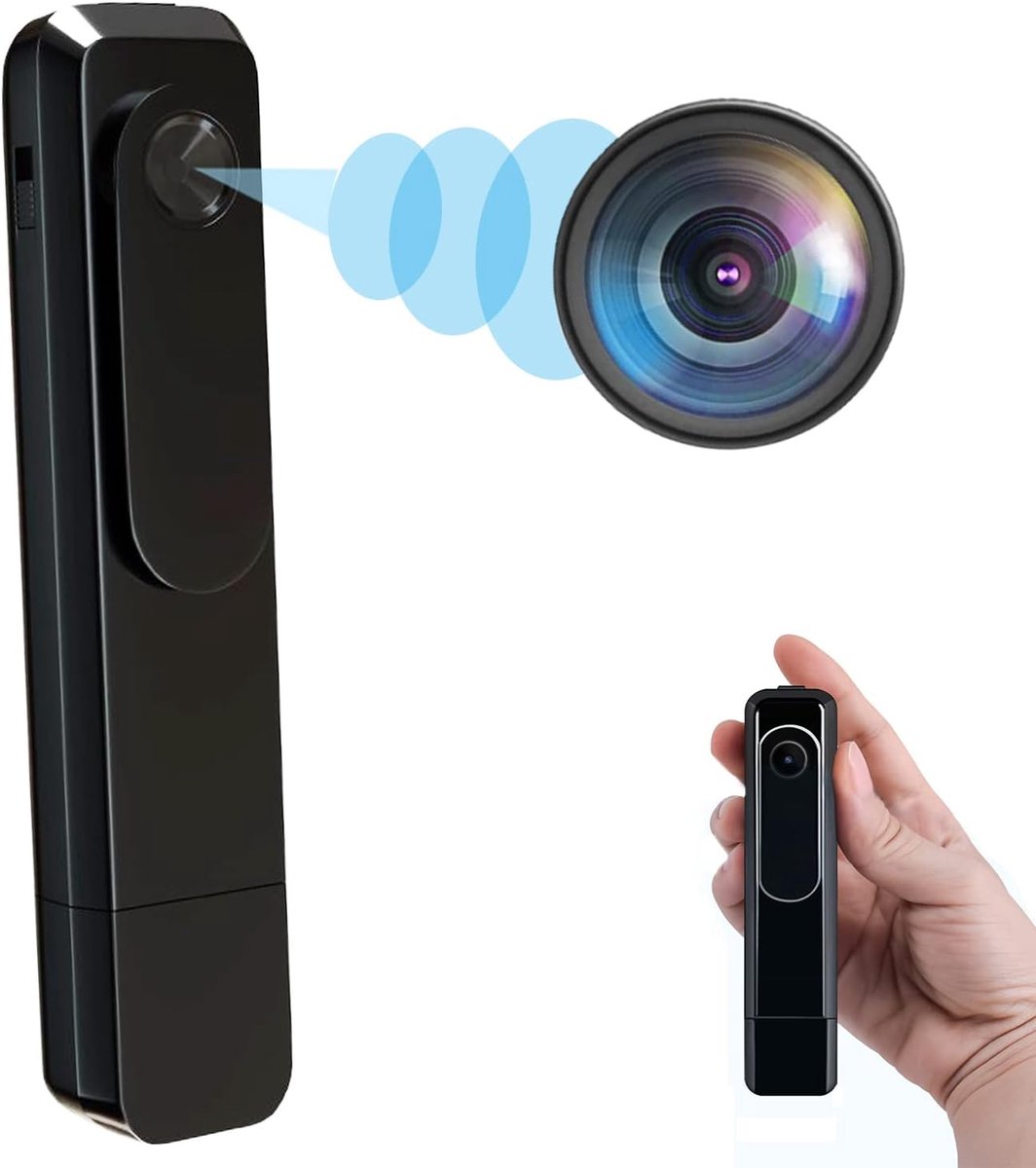 Mini Verborgen 1080P Body Camera – Draagbaar – Geen WiFi – Nanny Camera voor Huis & Beveiliging