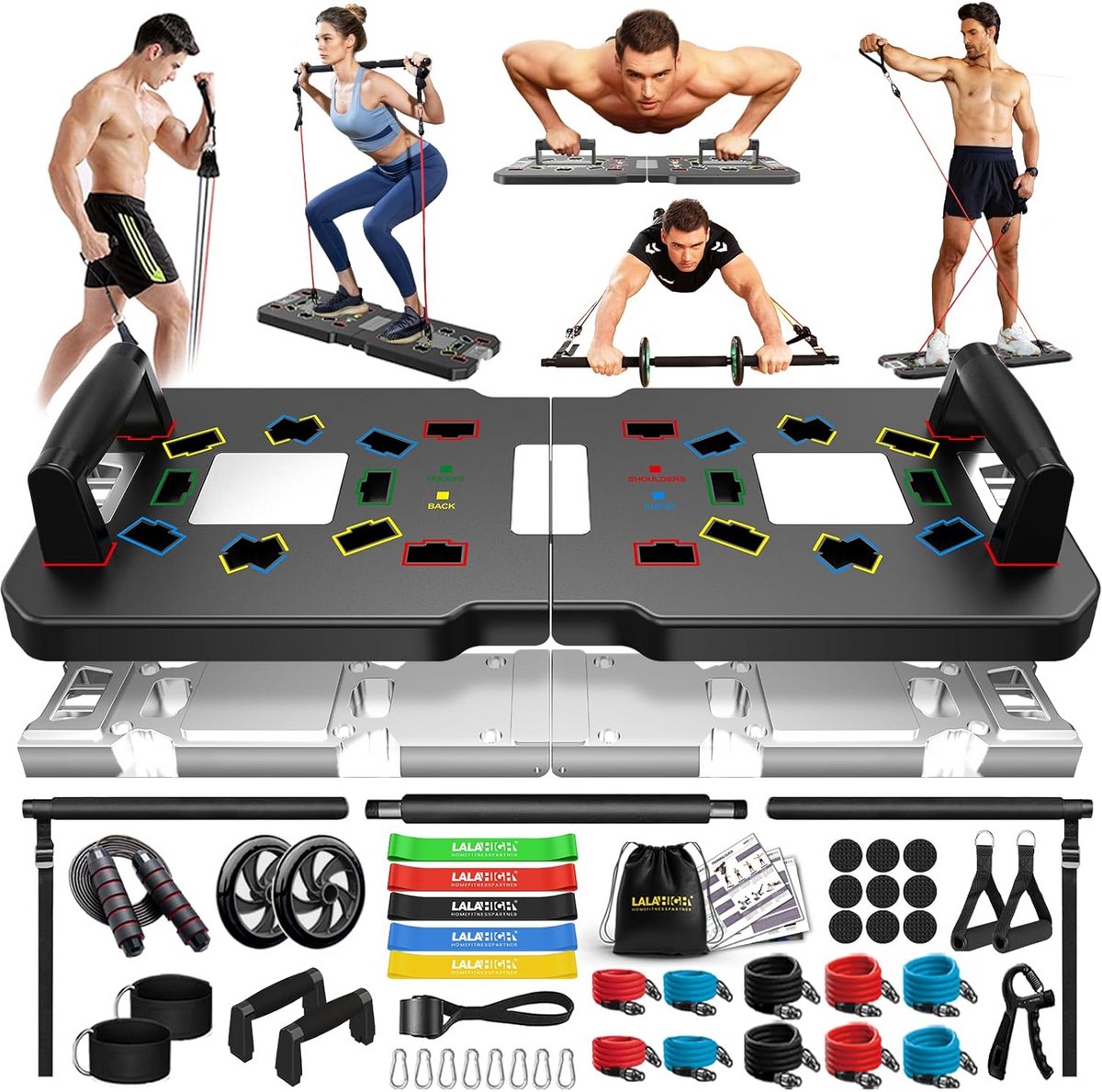 Multifunctioneel push-up board van aluminiumlegering voor thuisfitness