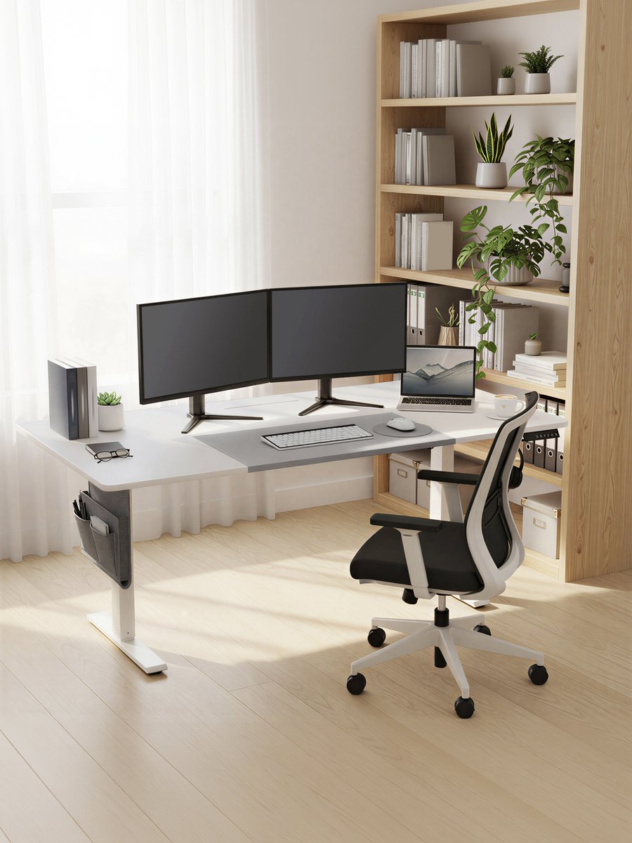 SONGMICS - Zit Sta Bureau - USB-C Aansluiting thumbnail 4