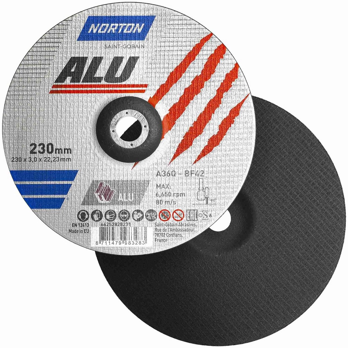 Doorslijpschijven Aluminium A 36 Q - Diverse Diameters - Set van 10 Stuks