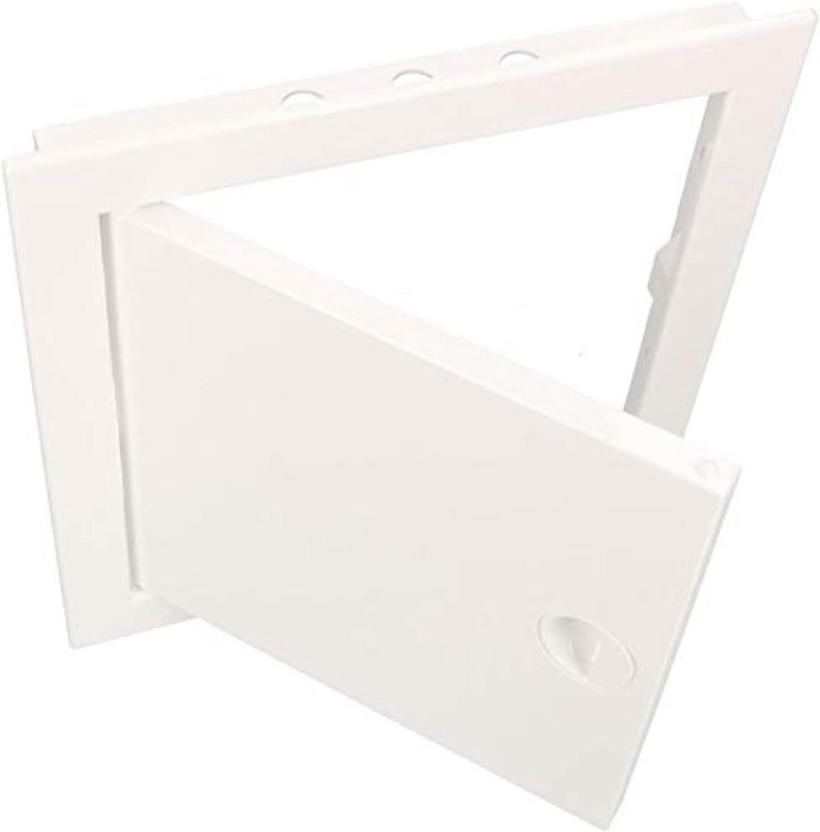 Inspectiedeur 30 x 40 cm kunststof ABS wit - onderhoudsklep met kliksluiting