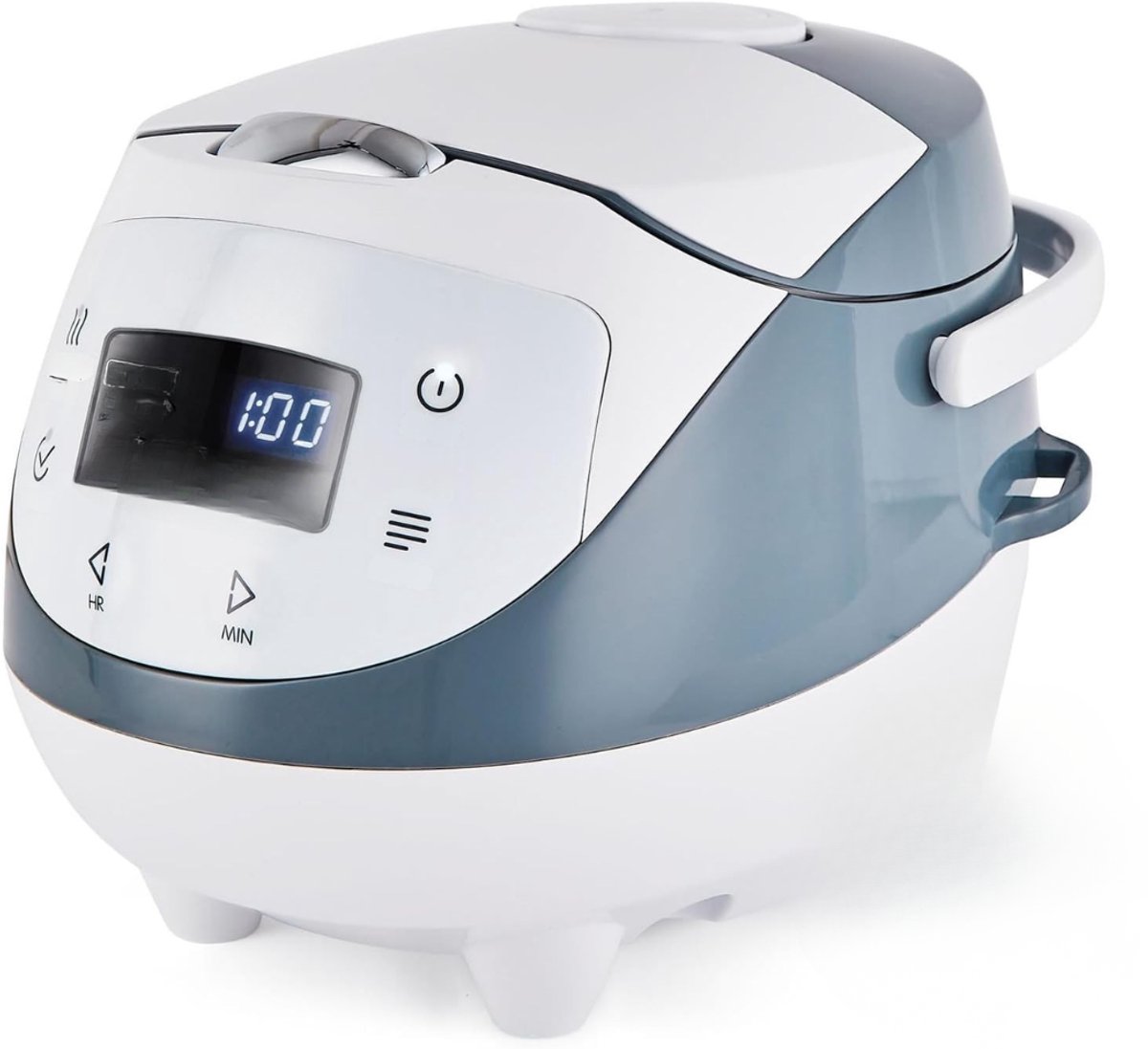 Nexvo® Rijstkoker klein - Rijstkoker - Rijstkokers - Wit/Grijs - 30cm x 23cm x 21cm
