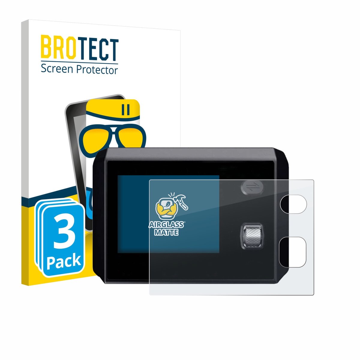 BROTECT - Screenprotector voor SkyRC MC5000 - Folie Beschermfolie Beschermglas matte 3 Stuks