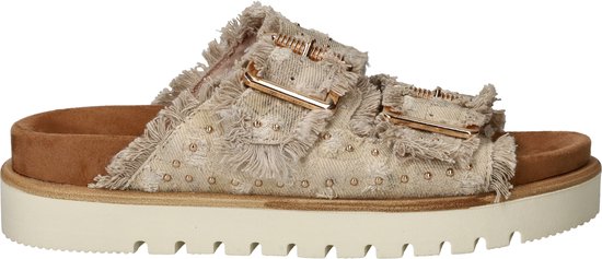 Mustang Zomer Zwart Textiel Slipper Black