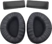 Somstyle Oorkussens Met Hoofdband Geschikt Voor Sennheiser HDR165 HDR175 HDR185 HDR195 / RS165 RS175 RS185 RS195 Koptelefoon - Zacht Schuim - Eiwitleer - Zwart