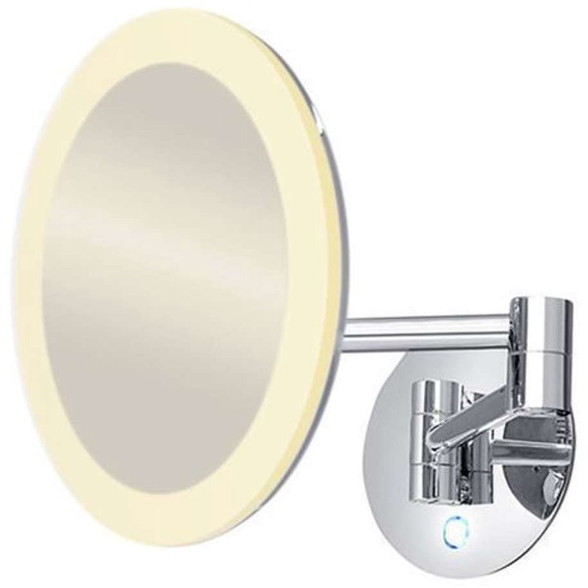 Nimco Cosmetische spiegels - Make-up spiegel hangend met LED verlichting, chroom ZK 20265P-26
