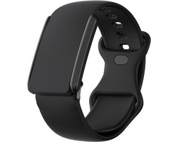 Strap-it Siliconen bandje met druksluiting - geschikt voor de Whoop 4.0 (zwart)