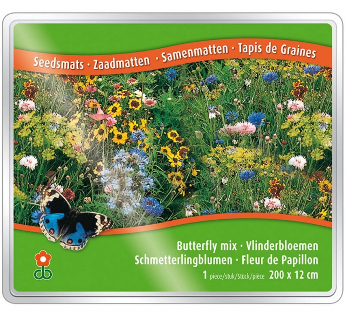 Groeipapier Vlinderbloemen Mix - Bijen-Vlinders - Snijbloemen - Geurend - Zomerbollen - bloeit in Oktober / Juli / Augustus / September