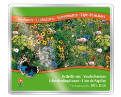 Groeipapier Vlinderbloemen Mix - Bijen-Vlinders - Snijbloemen - Geurend - Zomerbollen - bloeit in Oktober / Juli / Augustus / September