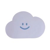 Witte Wolk Muismat - Antislip & Waterdicht - Voor Thuis, School & Kantoor