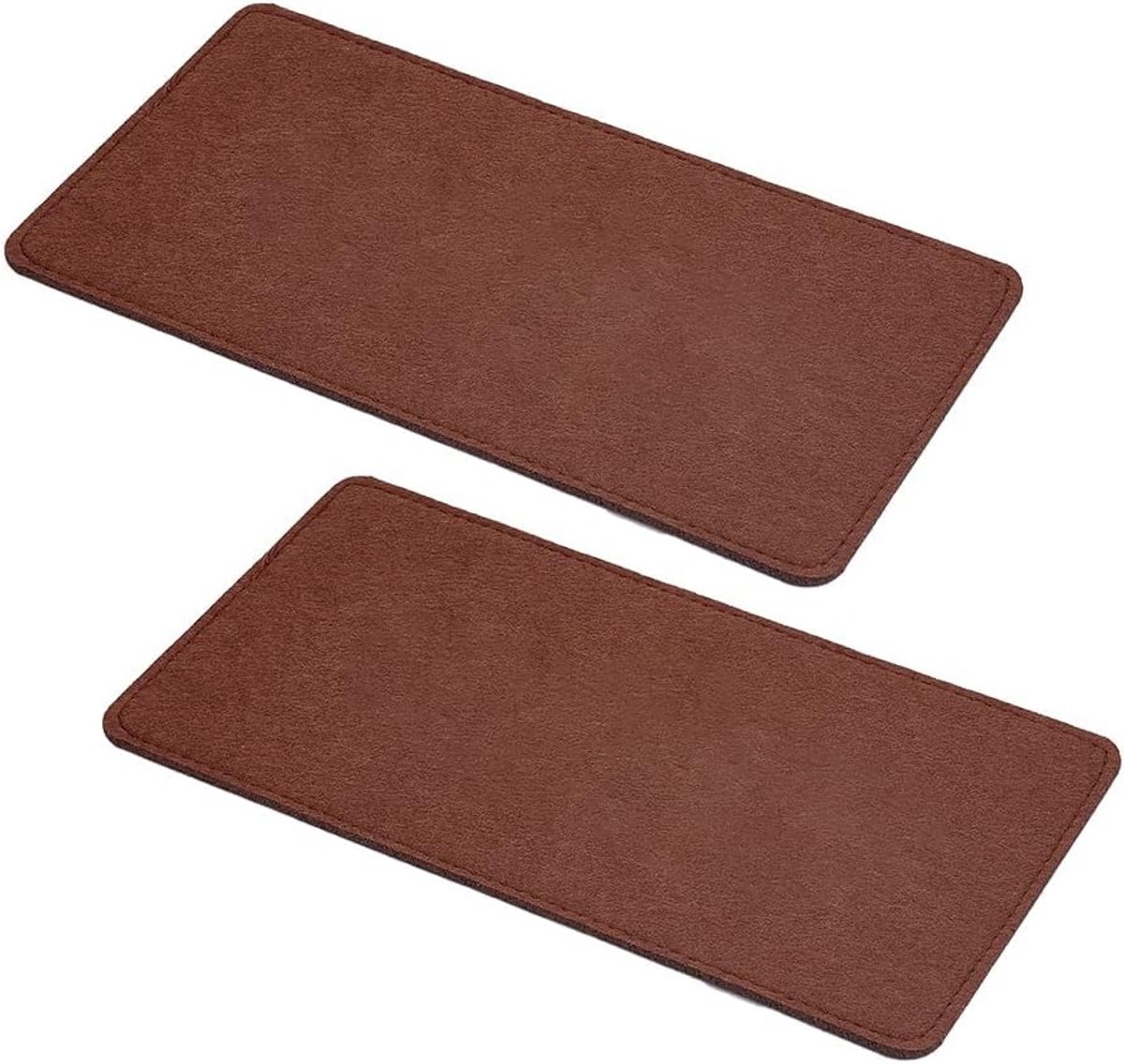 2 Pcs Inserts Bag Bottom Rectangular Pocket Bottom Shaper Pad - Bruin Insert Kussen Basis Shaper - Vilt Bag Base Shaper voor Handtas - Tote Bag - Portemonnee - Clutch - Crossbody - Reis Rugzak