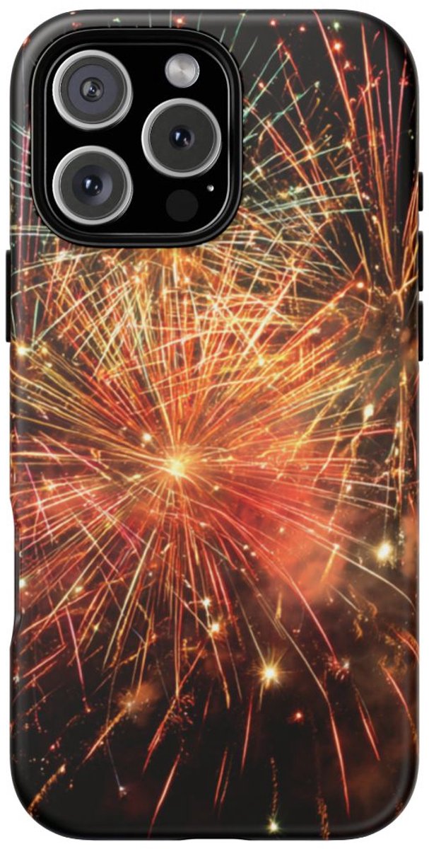 Kleurrijke Vuurwerkexplosie – Telefoonhoesje Geschikt voor iPhone 16 Pro Max