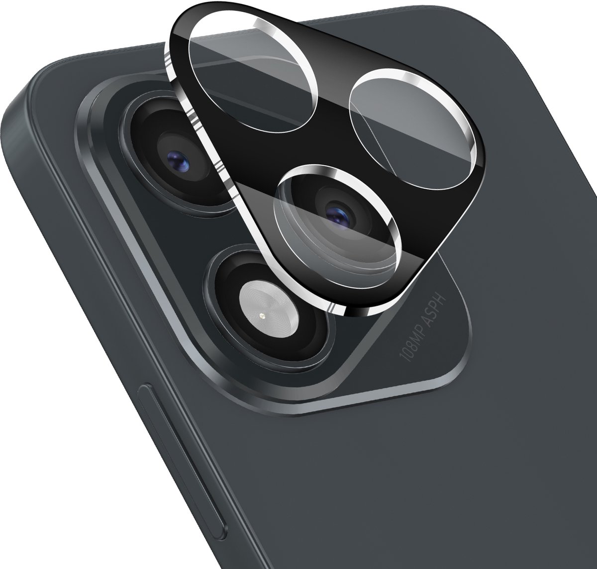 iMak, Camera beschermer voor Honor 400 Lite gehard glas Antisporen, Zwart