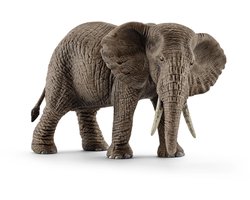 foto van Schleich Wild Life Afrikaanse olifant vrouwtje speelgoedfiguur 15 cm.