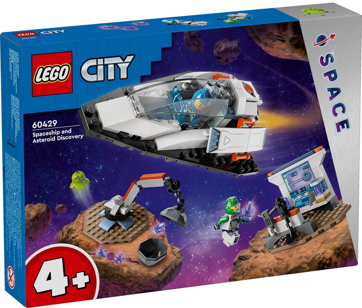 LEGO City Ruimteschip en ontdekking van asteroïde 60429
