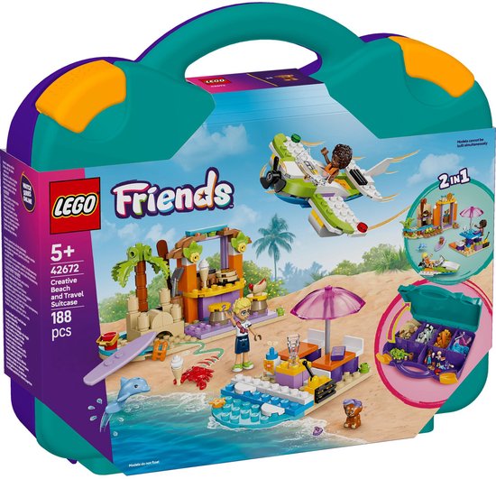 LEGO Friends Creatieve strandkoffer Speelgoed voor 5 jaar en ouder - 42672