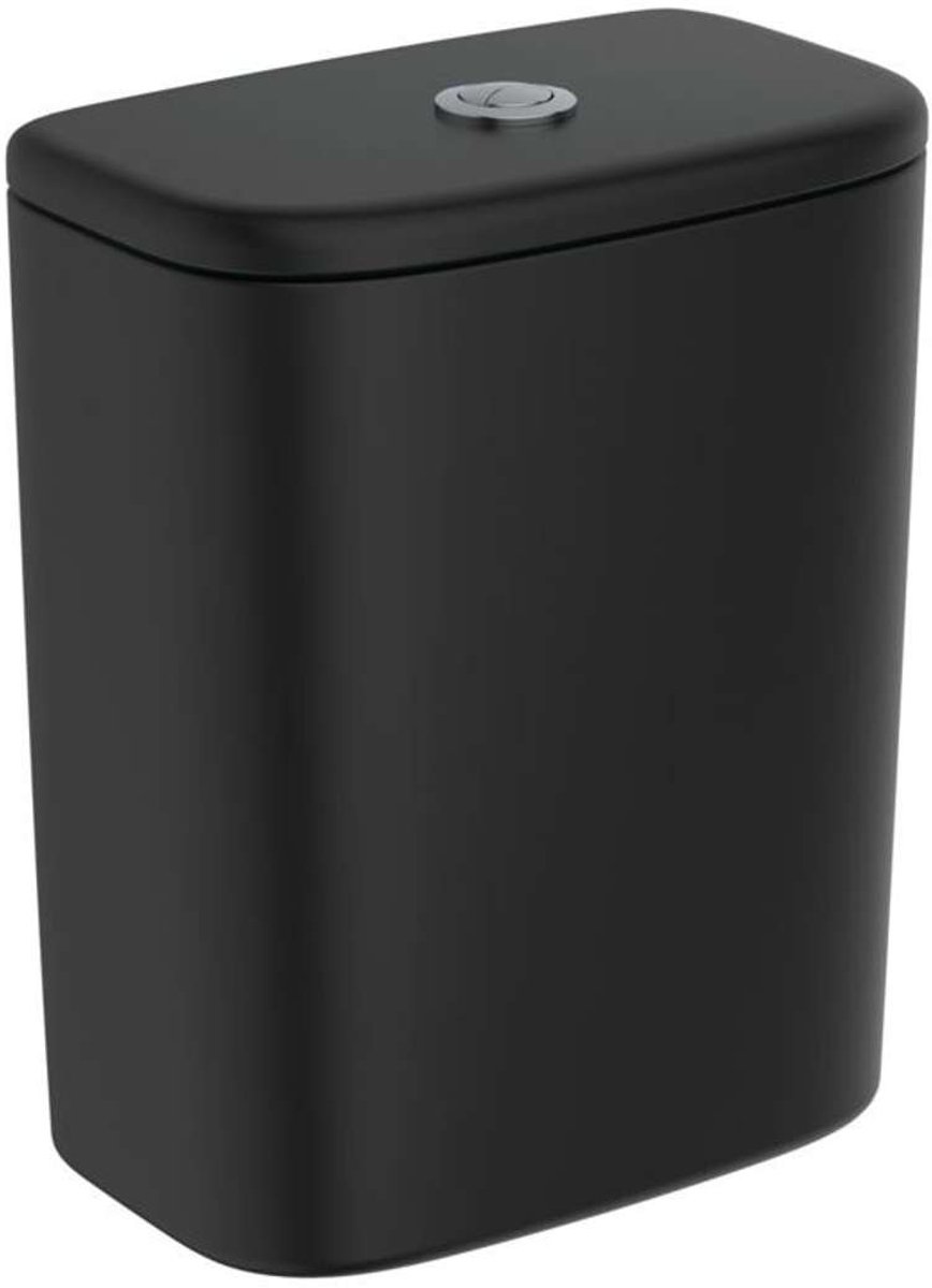 Ideal Standard Tesi - Jachtbak, bodemvulling, zijde zwart T3568V3