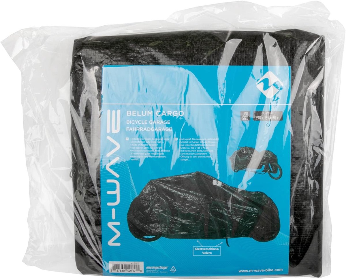 RFWR® Extra grote fietsenstalling voor bakfietsen - duurzame fietshoes met elastische tailleband