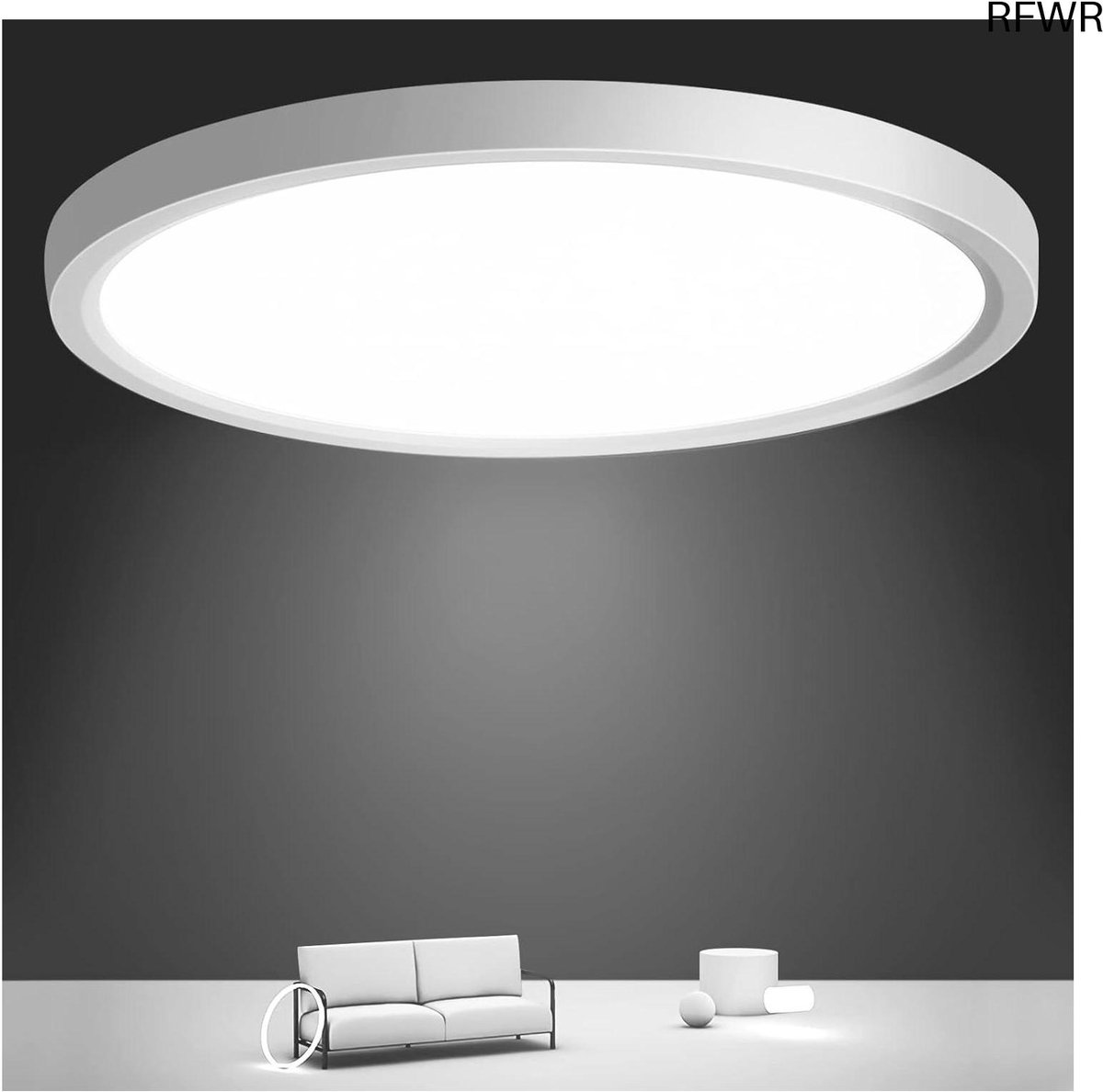 RFWR® Dimbare Led-plafondlamp Rond 30 cm | 24 W | IP44 Waterdicht | Voor Keuken, Slaapkamer en Badkamer