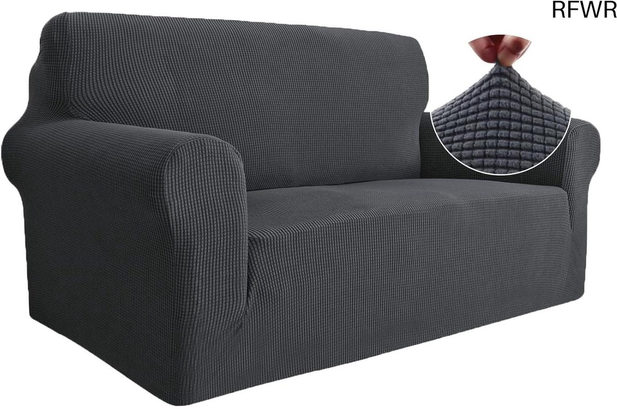 RFWR® Rekbare Bankhoezen voor 2 Zits Banken - Krasbestendige en Antislip Sofahoes voor ultieme Bescherming