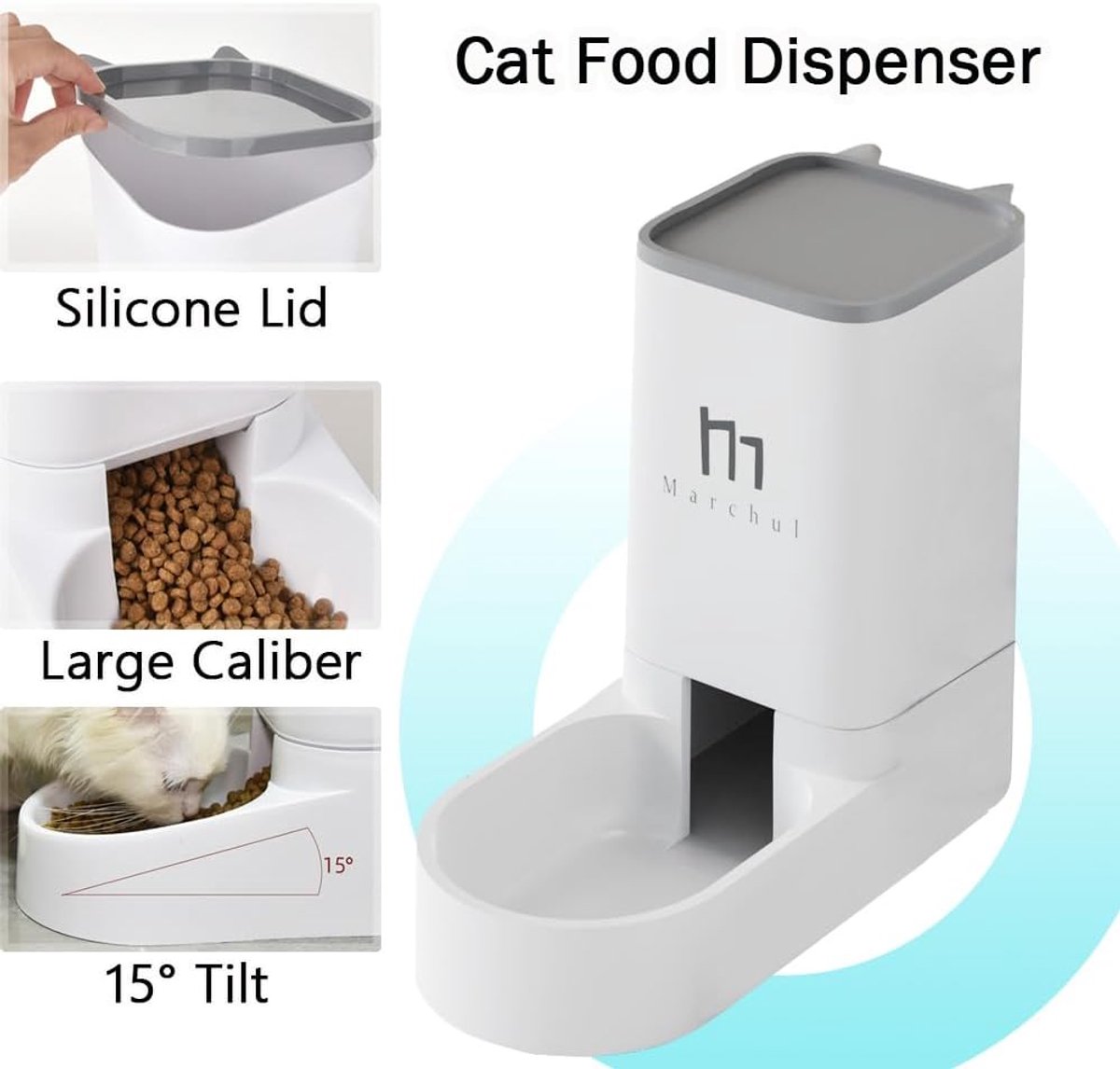 Goowafur Automatische Voer- En Waterdispenser – 3,8 Liter, Geschikt Voor Katten, Honden En Konijnen