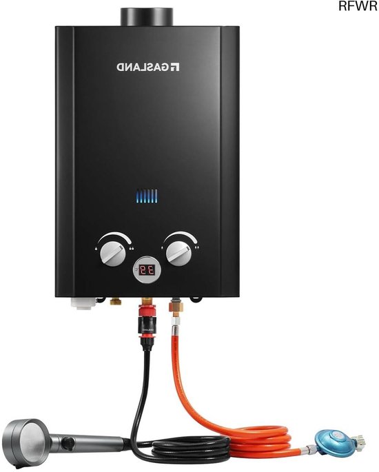 BEITH Thermostatisch douchesysteem, 2025, bijgewerkt, 6 functies, douchezuil, 40 x 10 cm, doucheset met pianotoetsen, digitaal led-display
