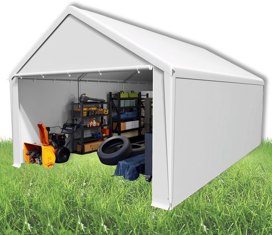 carport garagetent, boven- en zijwand 3 x 6 m, garagetent