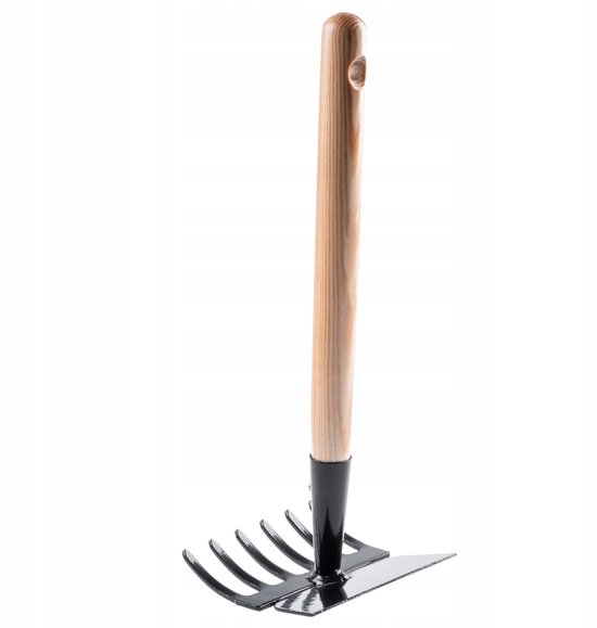 KOTARBAU® Korte hak, 105 x 60 mm, met steel, 35 cm, tuinhak, onkruidhak, planthak, tuingereedschap voor verplanten, wieden, tuinverzorging