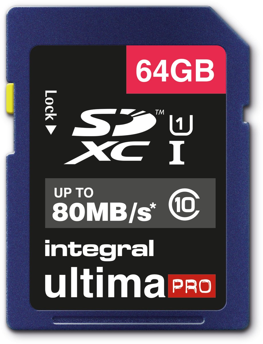 Integral UltimaPro 64GB - SDXC Geheugenkaart