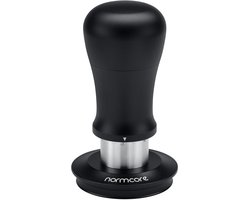 Normcore 53,3 mm Espresso Tamper V5, veerbelaste koffietamper met titaniumcoating, geribbelde basis, compatibel met 54 mm Breville Sage Espresso Machines Portafilter, zwart