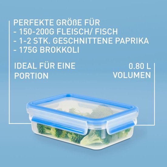 EMSA Clip & Close Fresh keeper - 0,8 l - transparent