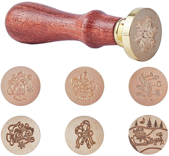 CRASPIRE Wax Seal Stamp Set 6 stks Moon Sun Serie Afdichting Wax
