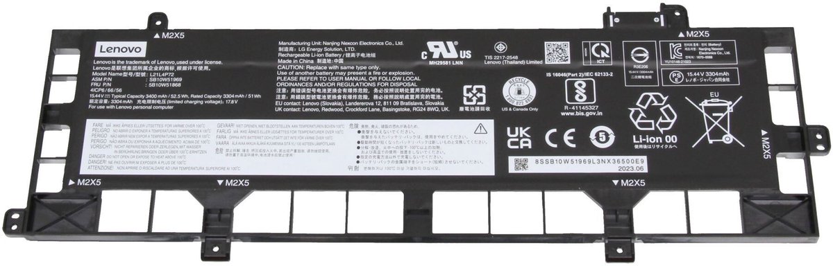 Lenovo SB10W51970 Batterij - 52,5Wh