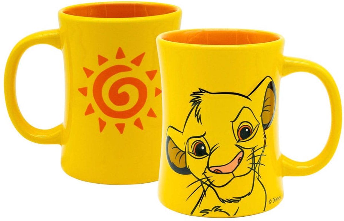 Geda Labels Disney The Lion King 3D Relief Mok / Beker Simba 360 ml Cups & Mok / Bekers