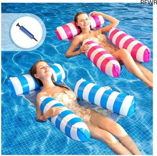 Zwembad Opblaasbare Water Hangmat, Opvouwbare Drijvende Ligstoel Zwembad Drijft Stoel Voor Volwassenen Opblaasbaar Drijvend Luchtbed Strandmat Geen Schuim Zwembad Opblaasbare Water Hangmat, Opvouwbare Drijvende Ligstoel Zwembad Drijft Stoel Voor Volwassenen Opblaasbaar Drijvend Luchtbed Strandmat Geen Schuim