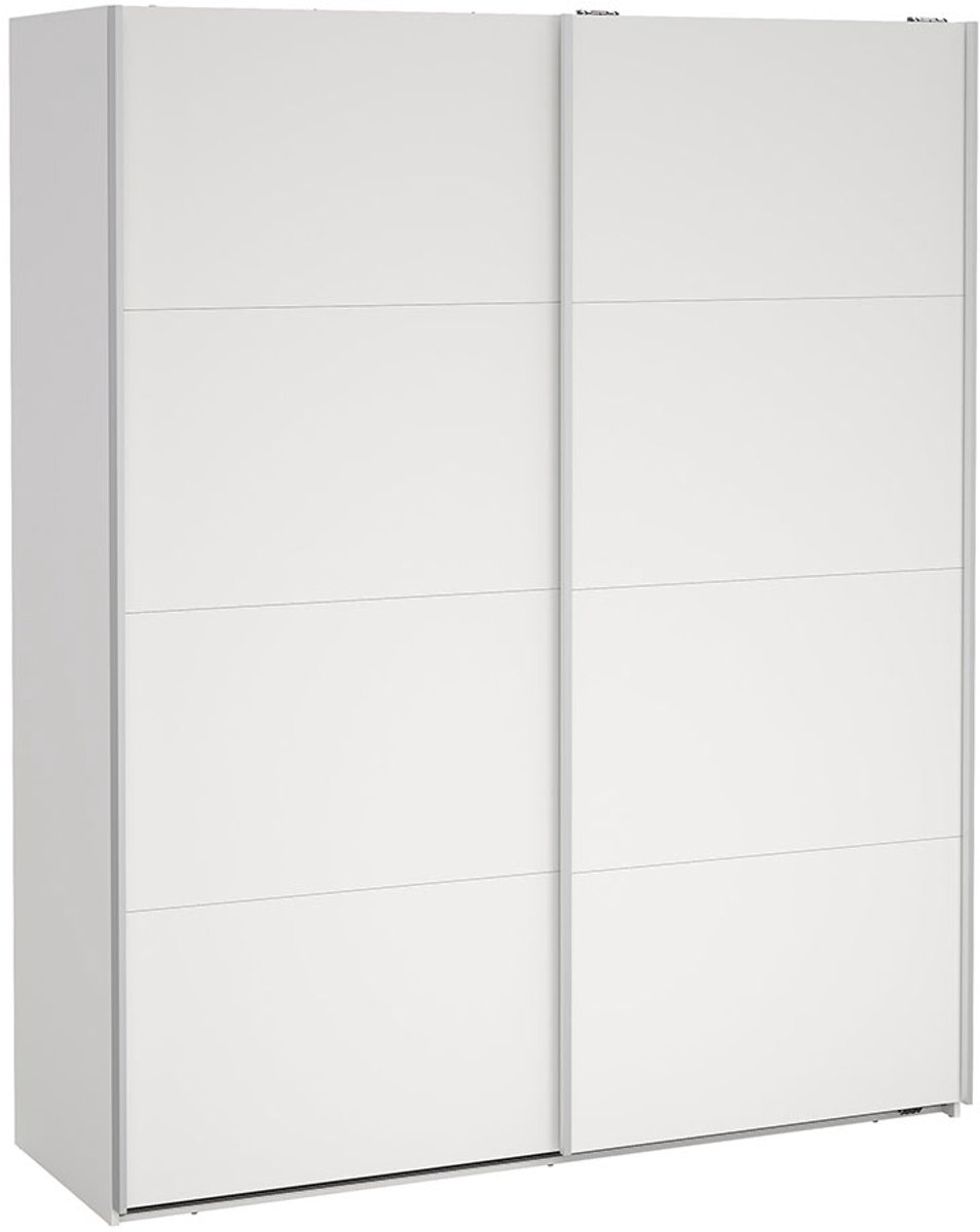 Bergamo schuifdeurkast 2 deuren 180x220cm wit.