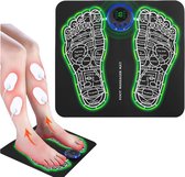 Bol.com CHIWIN Voetmassage Apparaat EMS - 13 delig Opvouwbare Voetmassage Mat - LCD Display en Afstandsbediening - 8 Modi en 19 ... aanbieding