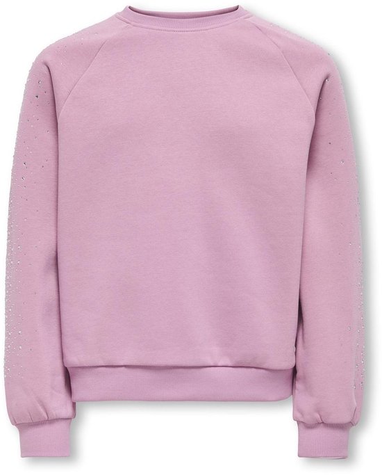 ONLY KOGZENNA LIFE LS OVERSIZE RHINESTONE SWT Pull Filles - Mauve Orchid Rhinestones
