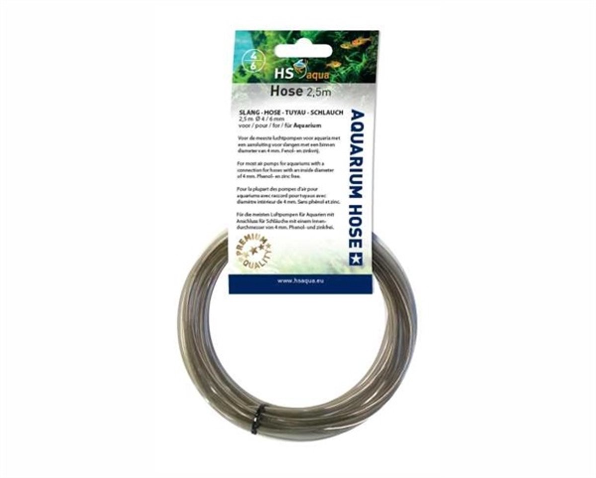HS Aqua Anthraciet Slang 4-6MM 2,5M