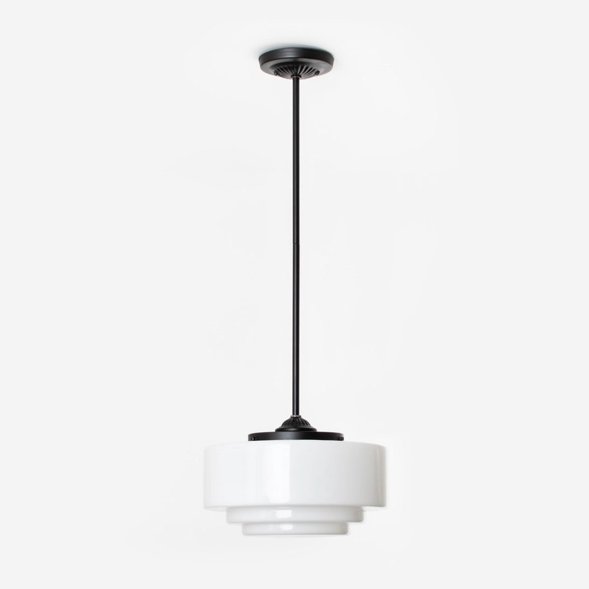 Coloured by Art Hanglamp Moonlight Getrapt Ø 35 - Art Deco Trade Zwart