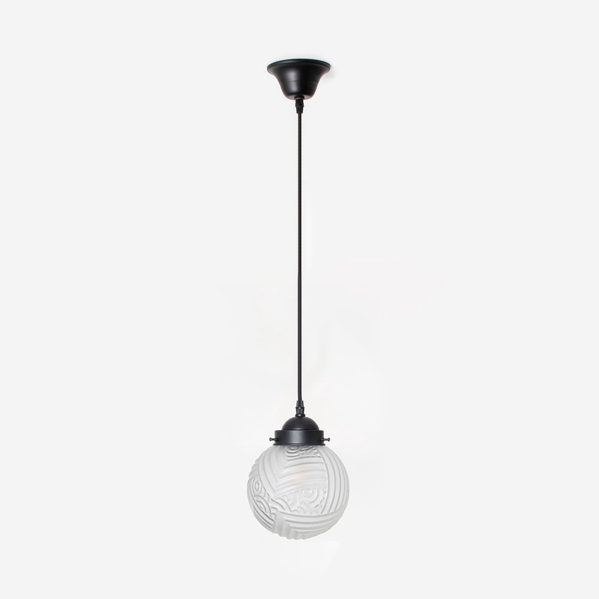 Coloured by Art Hanglamp aan snoer Nouveau Romance Geëtst Moonlight - Art Deco Trade Zwart
