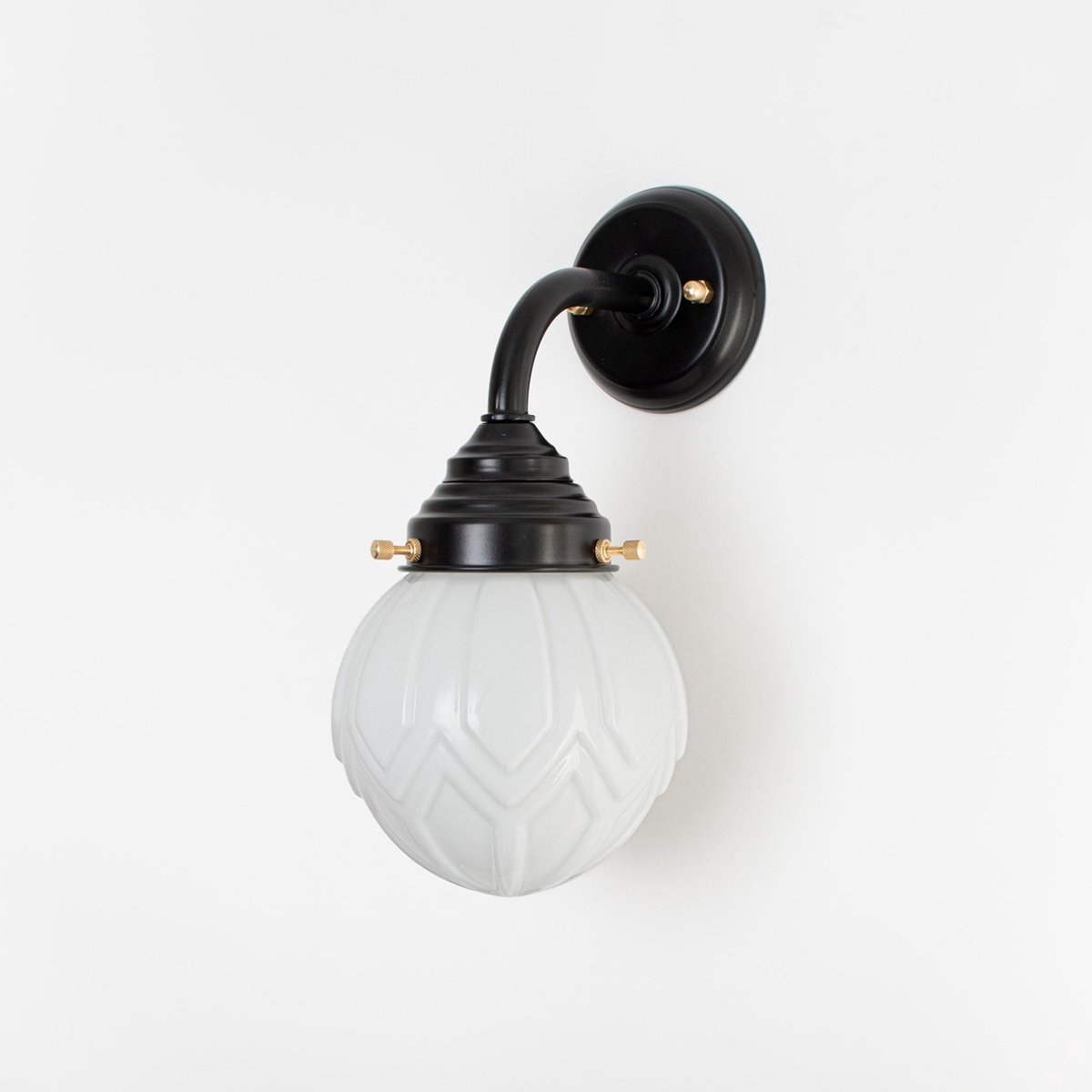 Coloured by Art Buitenlamp - Wandlamp Victory Curve Zwart - Art Deco Trade