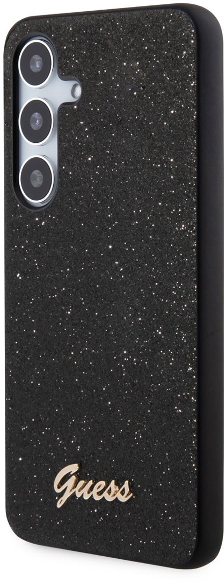 Guess Glitter Back Case - Samsung Galaxy S24 (S921) - Zwart