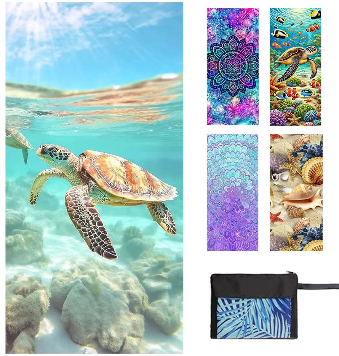 Ibenzoa® Extra Grote Zandvrije Microvezel Strandhanddoek met Sneldrogende Eigenschappen voor Dames en Meisjes