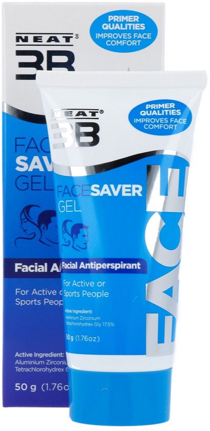 Neat Feat - Face Saver Anti Transpirant - voorkomt overmatig zweten in het gezicht - gel tube 50g