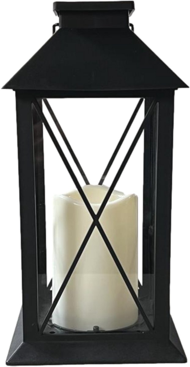 Atmosphera Solar tuinlantaarn met LED kaarslicht