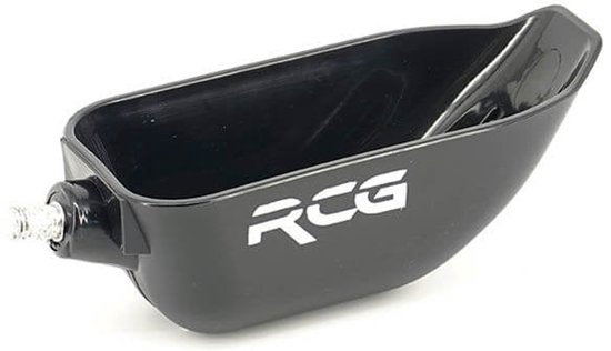 RCG Voerschep - S - Kunststof Bait Scoop - Zwart - voor Boilies & Pellets — afbeelding 2