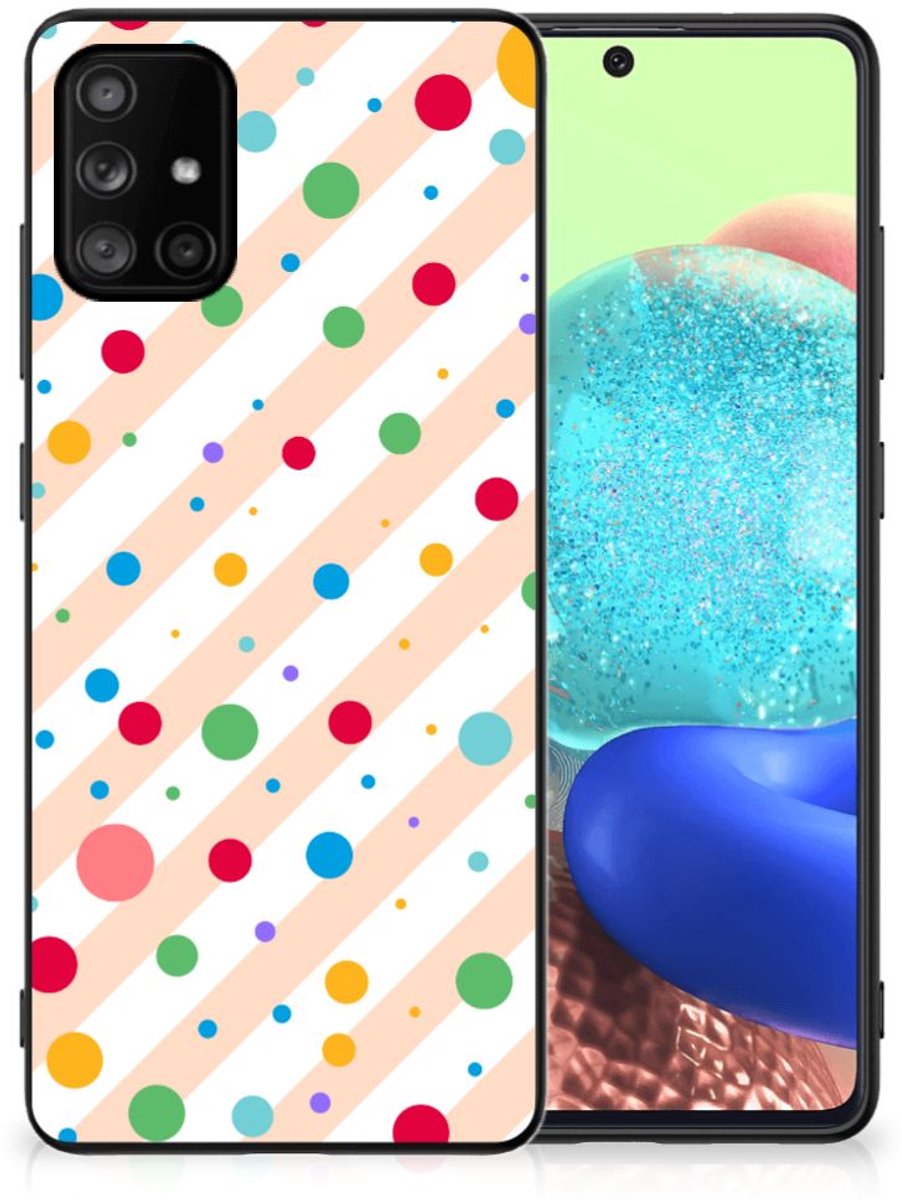 Back Cover voor Samsung Galaxy A71 Back Case Dots